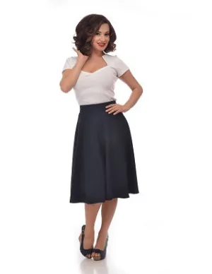 Pocket High Waist Thrills Skirt in Navy