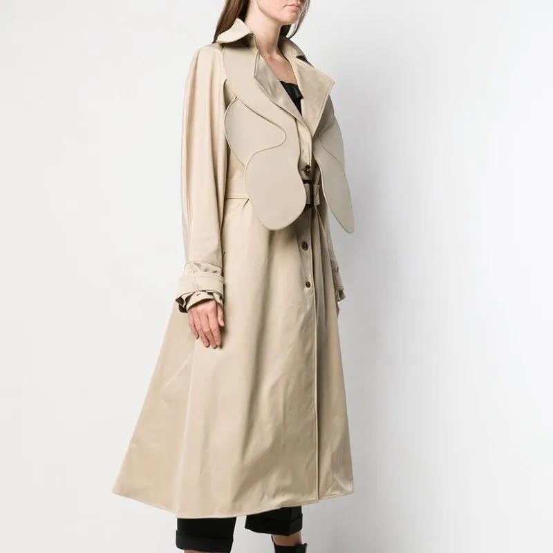 Poly Cotton Beige Trench Coat