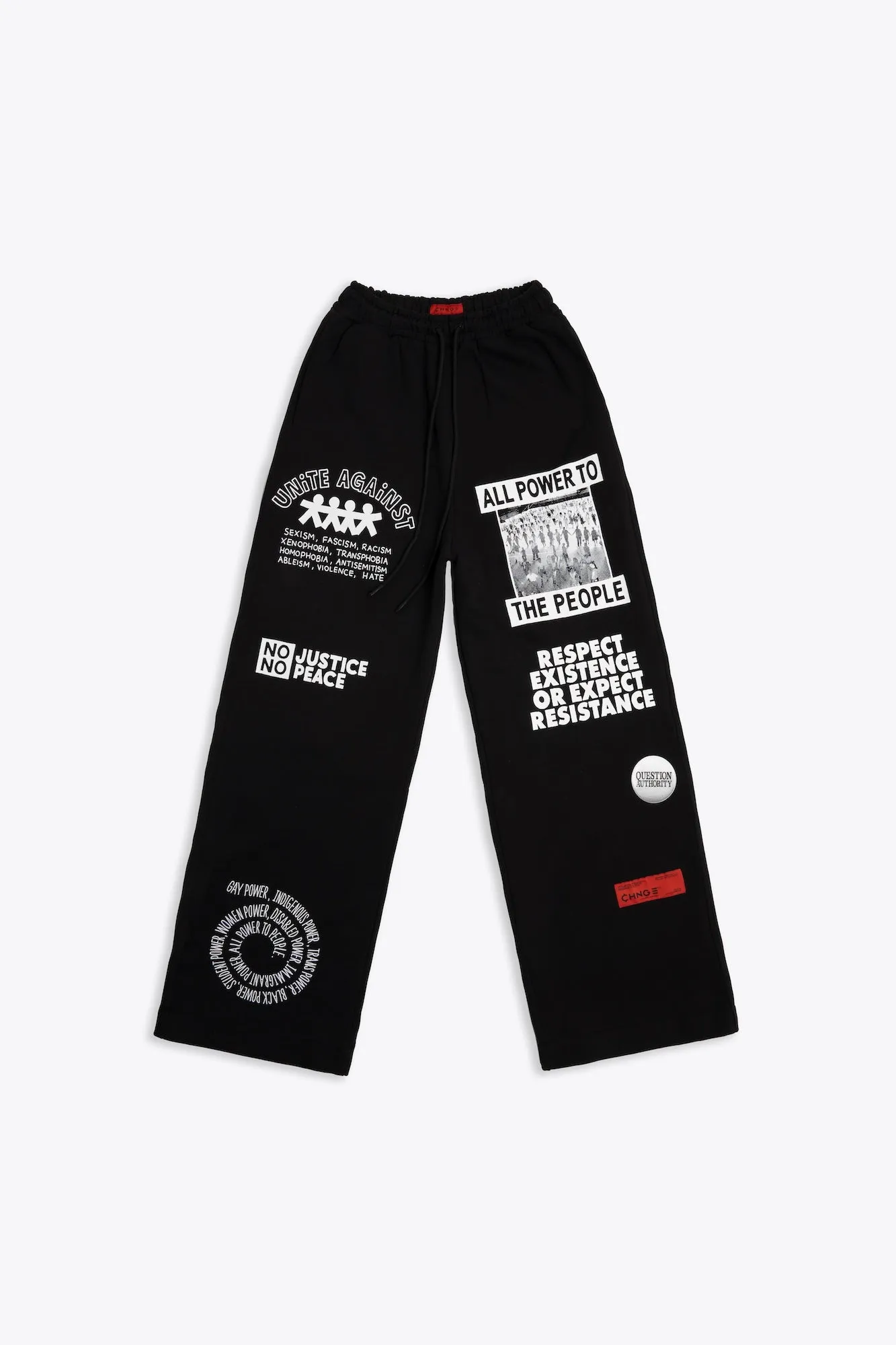 Power to the People Straight Pant (Black)