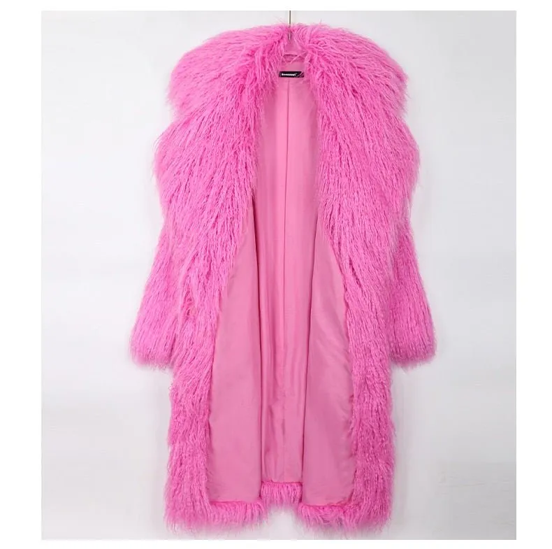 Pre Order:  Oversized Shaggy Faux Fur Coat