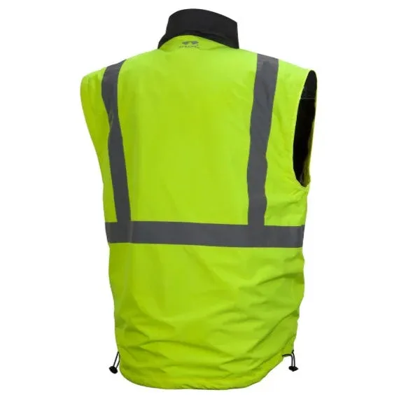 Pyramex® Hi Vis Reversible Windbreaker Weatherproof 4 in 1 Bomber Safety Jacket - ANSI Class 3 - RJR34