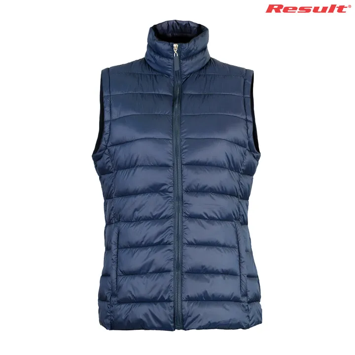 R1940F Result Womens Sleeveless Puffer Jacket