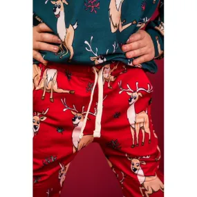 Red Reindeer Sweatpants