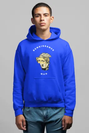 Renaissance Man Premium Non Zipper Blue Hoodie