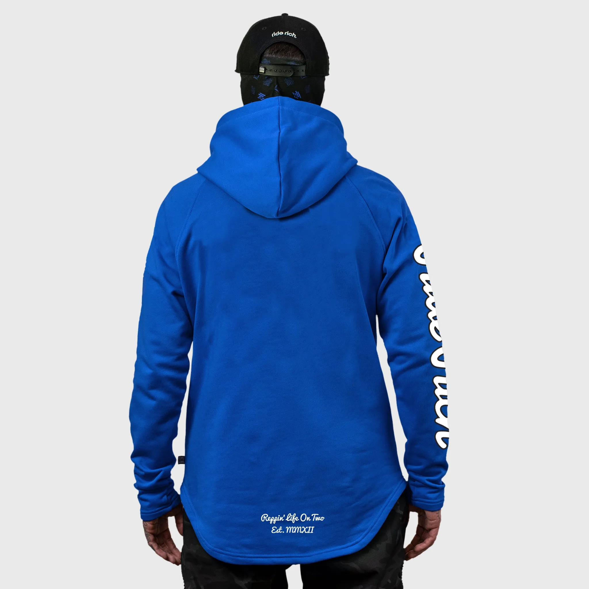 Rep Life On Two Scoop Pullover Hoodie {Blue}