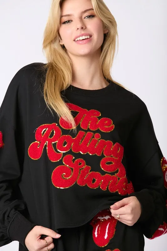 Rolling Stones Crop Joggers