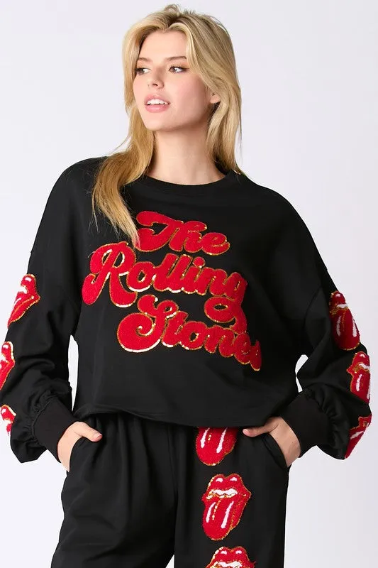 Rolling Stones Crop Joggers