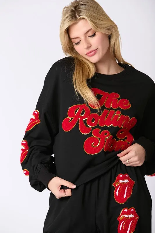 Rolling Stones Crop Joggers