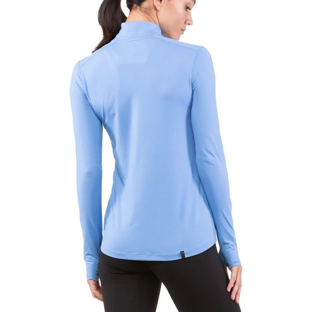 Ronhill Life Practice Half Zip Long Sleeve Womens Running Top - Blue