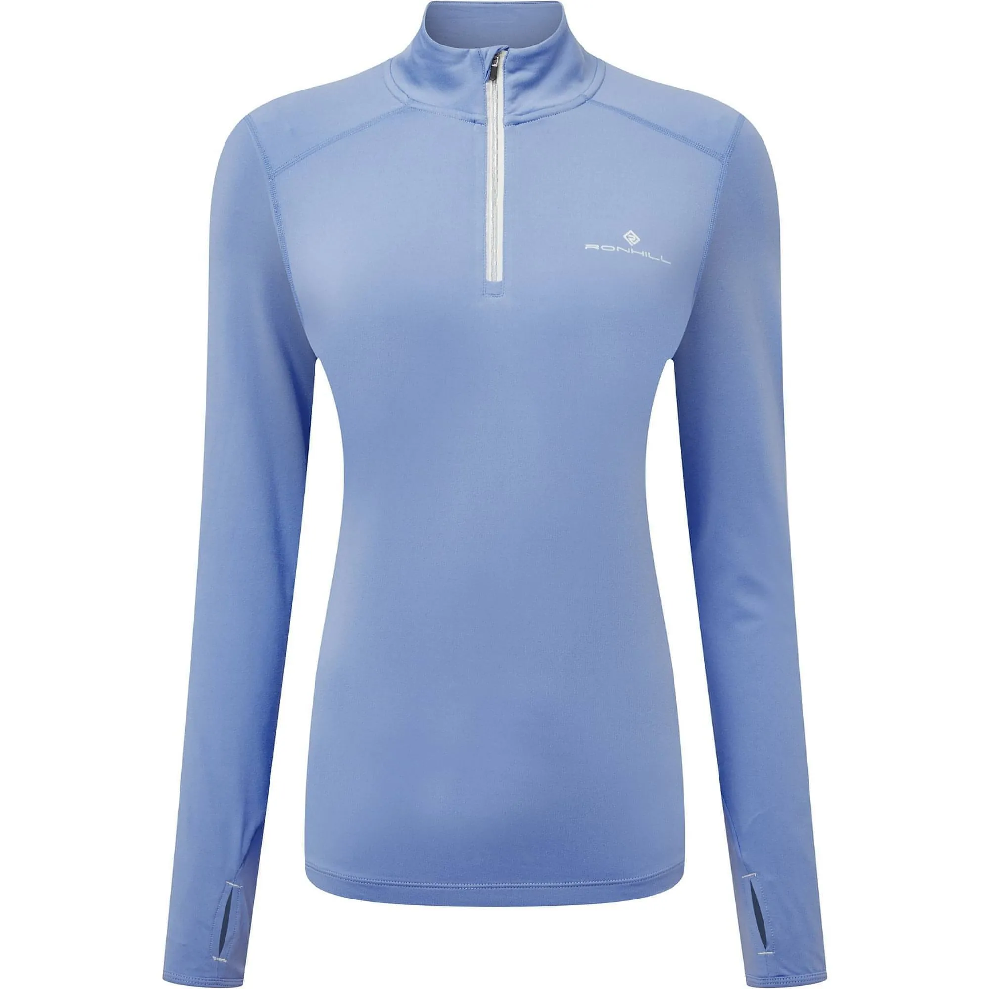 Ronhill Life Practice Half Zip Long Sleeve Womens Running Top - Blue