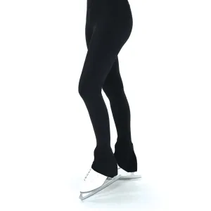 S102 Competition Figure Skating Black Fleece Heel Pant