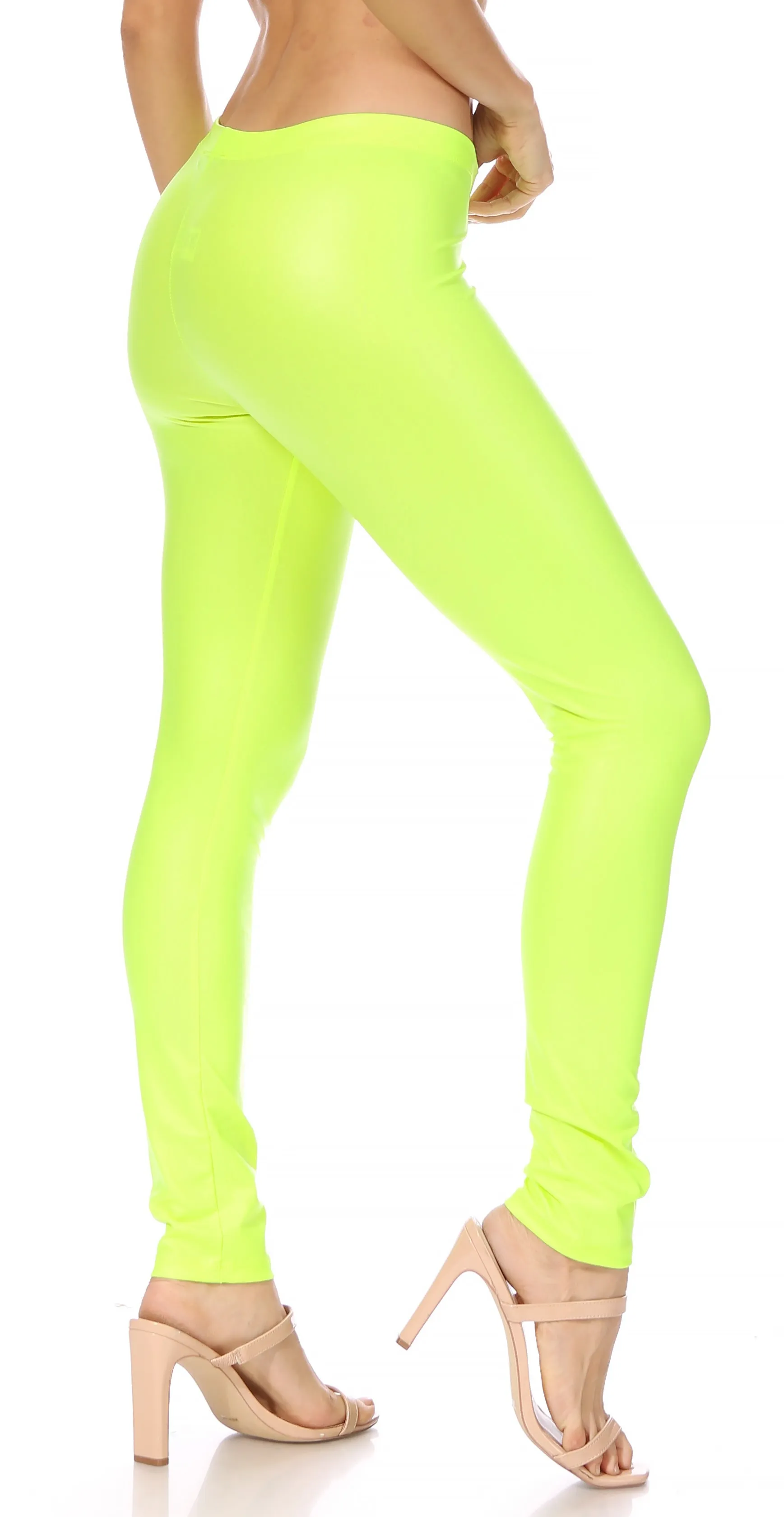 Sakkas Matte Liquid High Waist Stretch Leggings - Made in USA