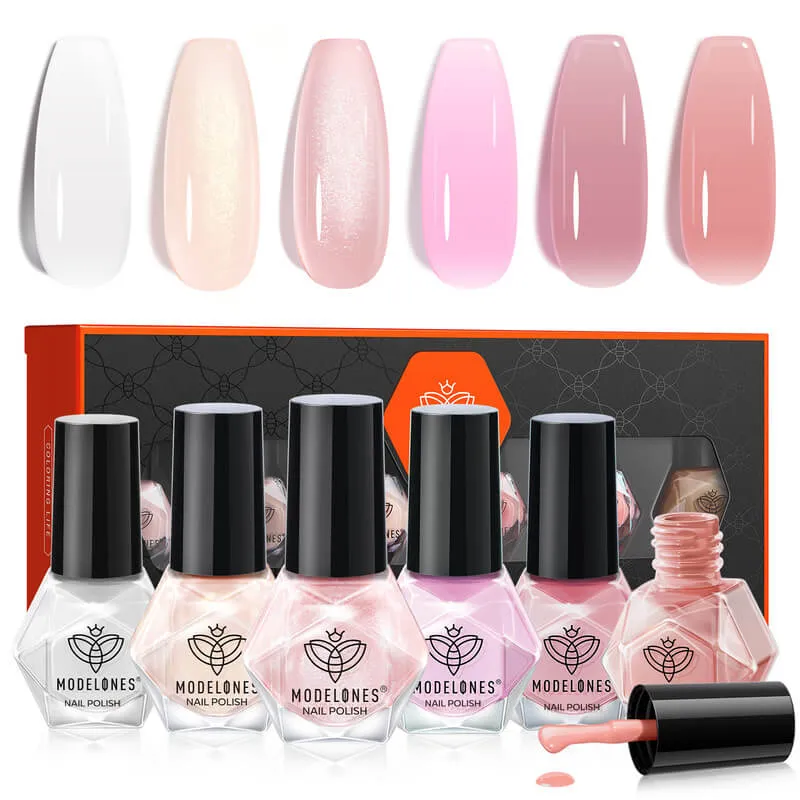 Sakura Jelly - 6 Colors Nail Polish Set