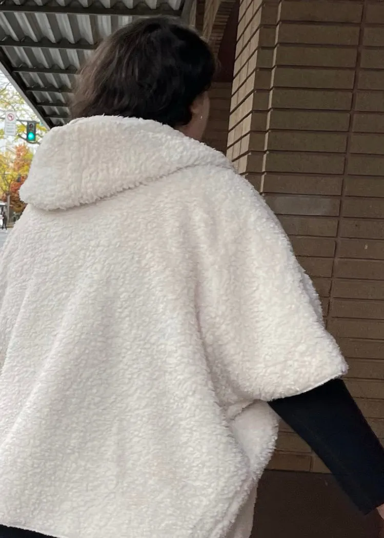 Sherpa Hoodie Cape