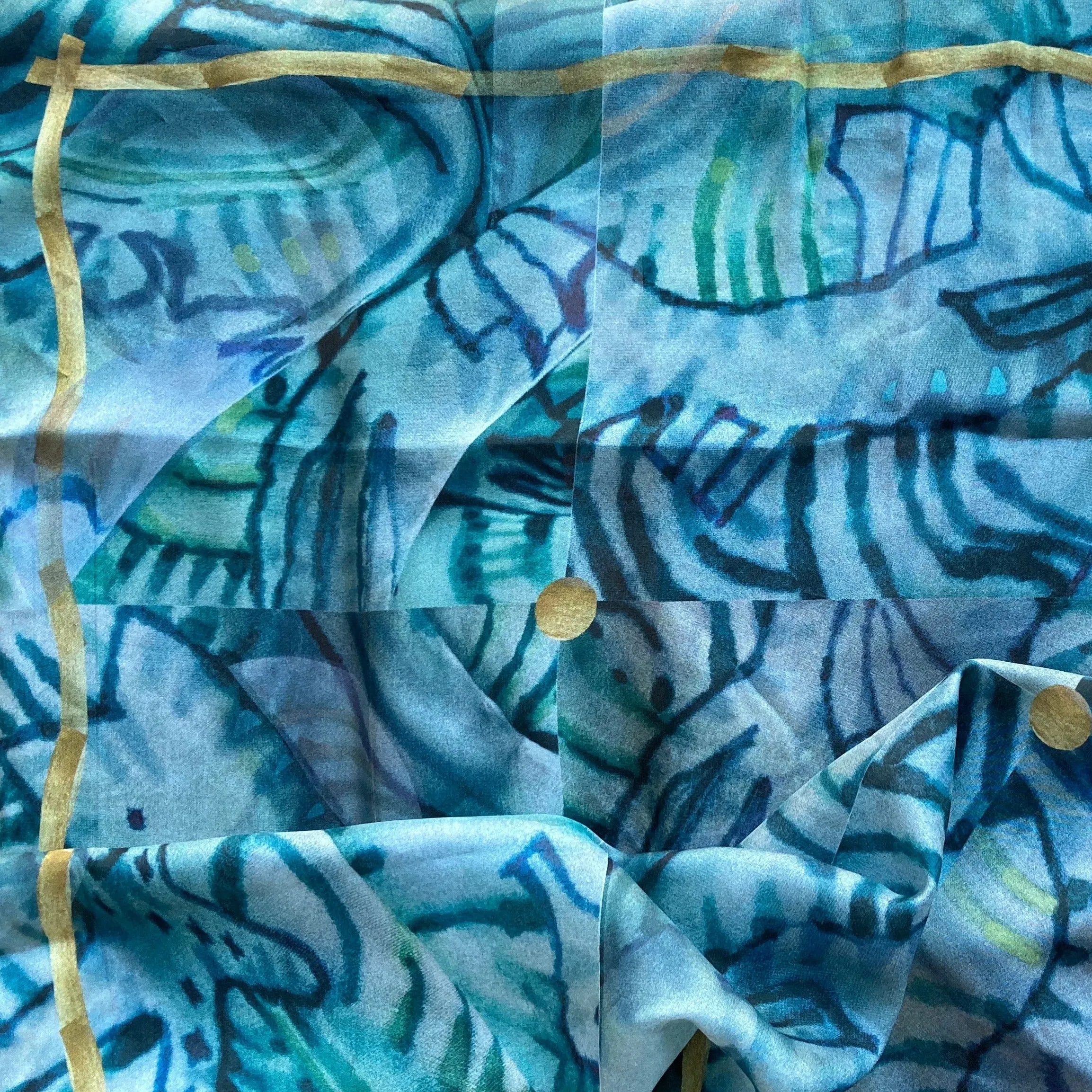 Silk Scarf, "Storm"