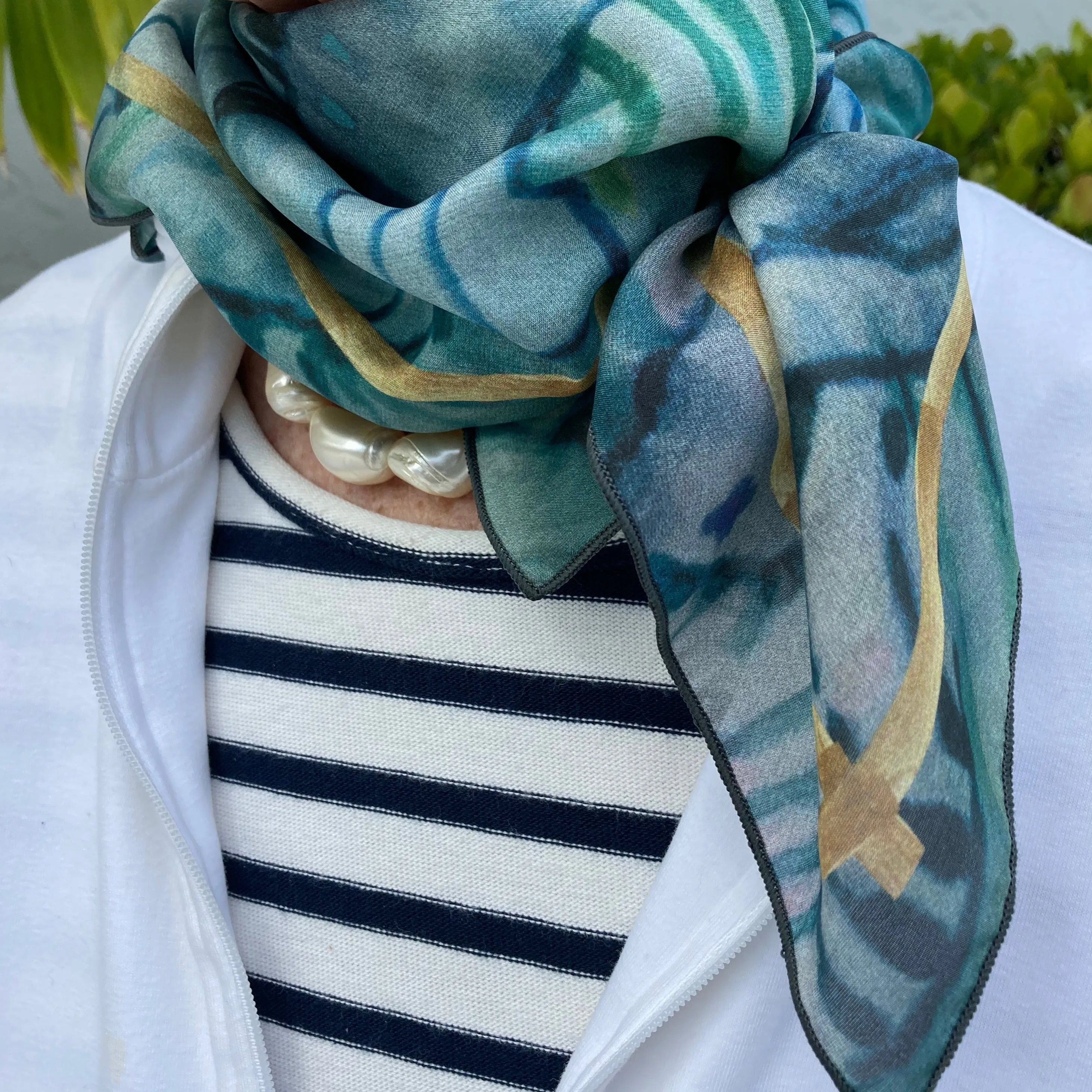 Silk Scarf, "Storm"