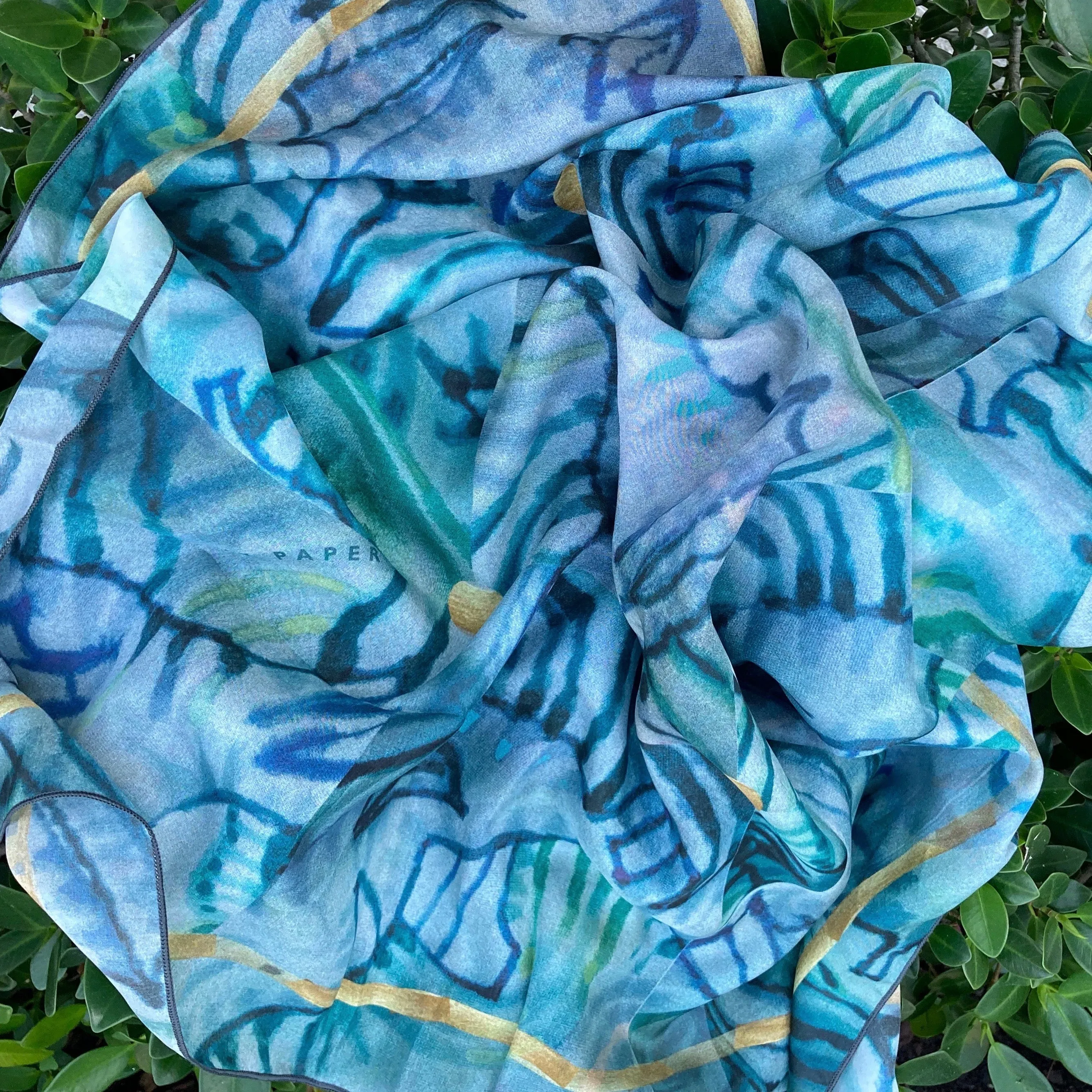 Silk Scarf, "Storm"