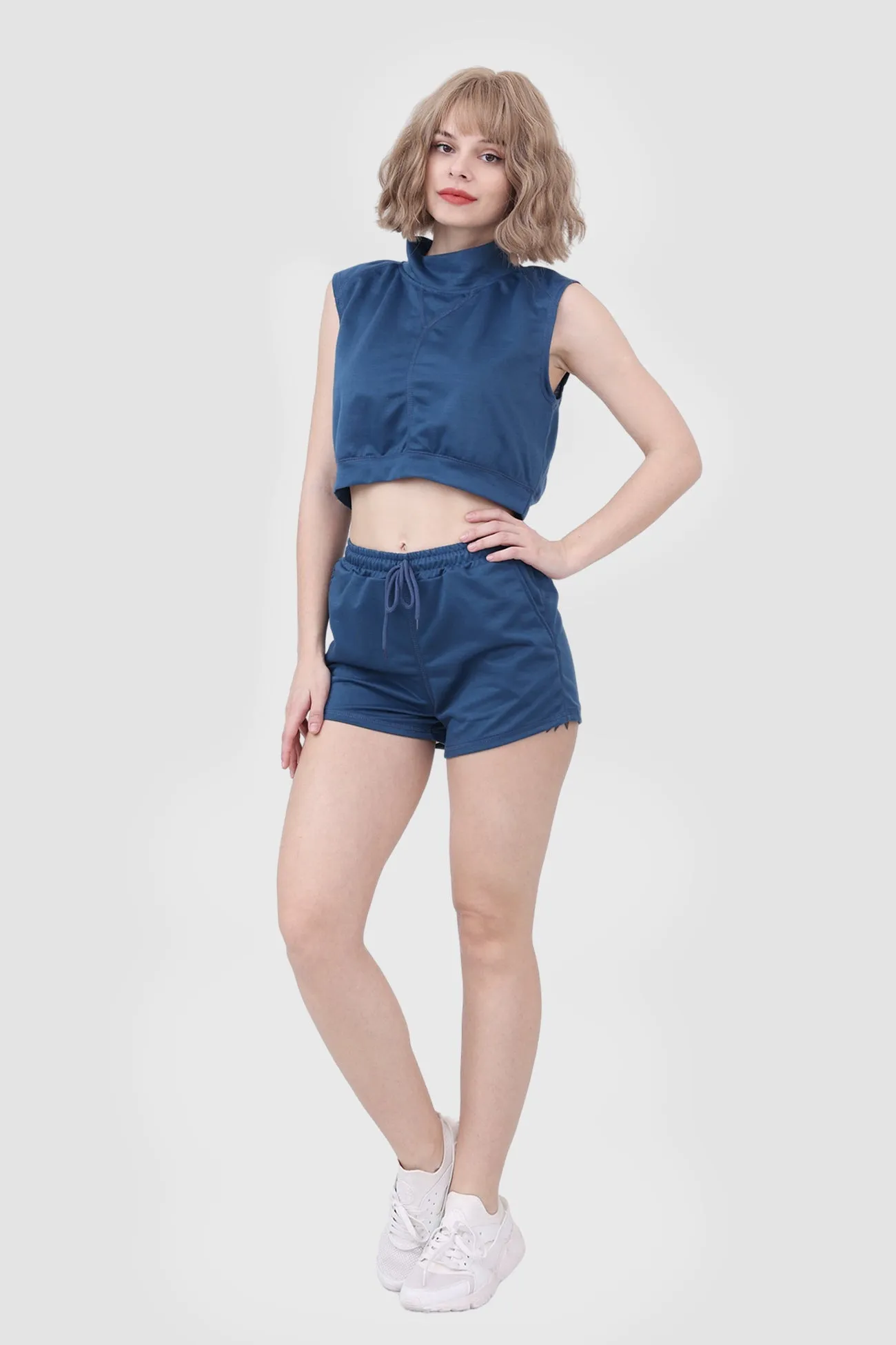 Sleeveless Casual Two Piece Set