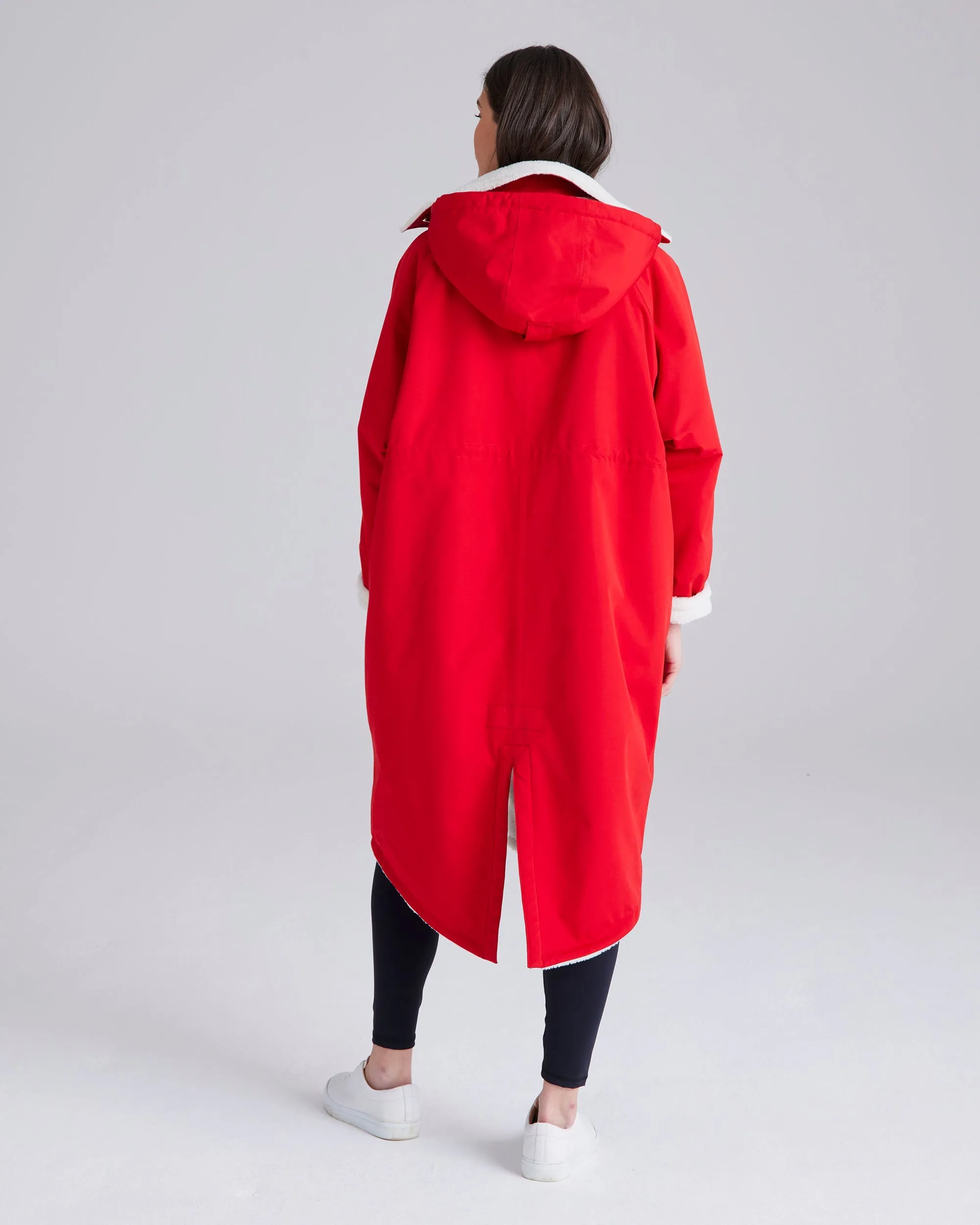 Snuggler Red Waterproof Changing Robe by Cape Cove