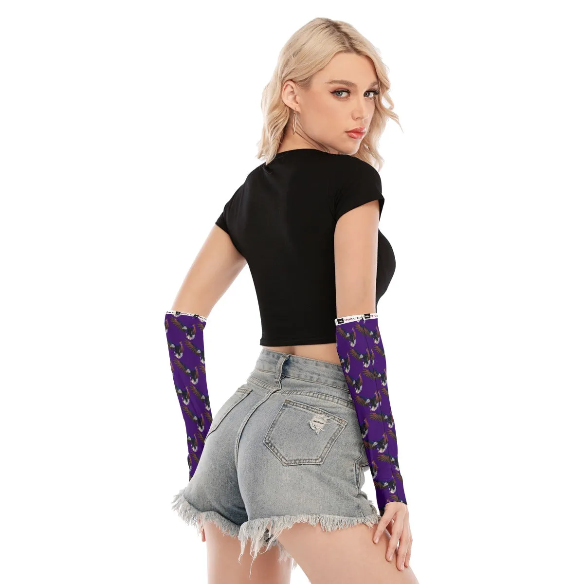 Soaring Glory Violet Arm Warmers