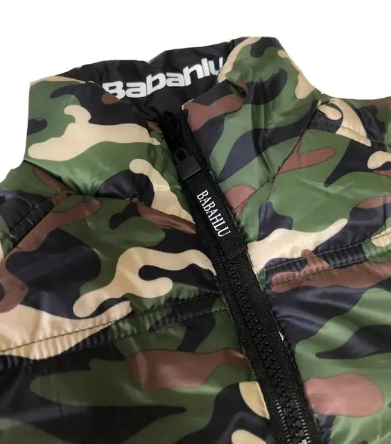 SOHO Camo Reversible Puffy Vest