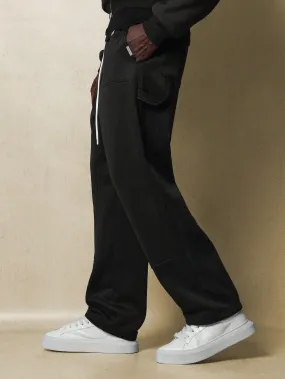 Straight Fit Carpenter Sweatpants With Drawstrings