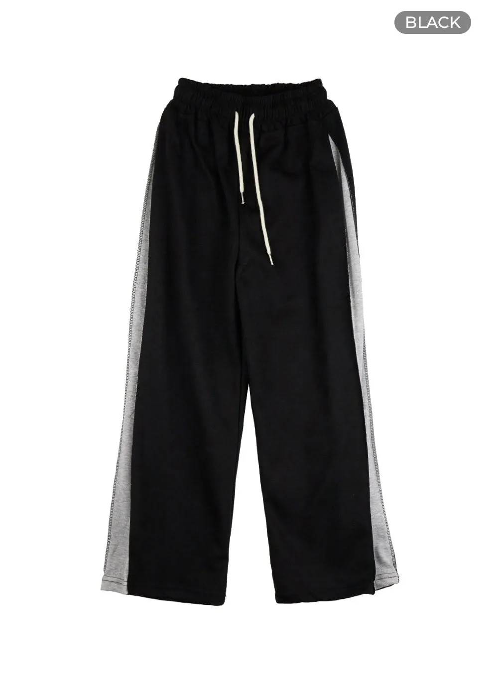 String Color Block Sweatpants OL408