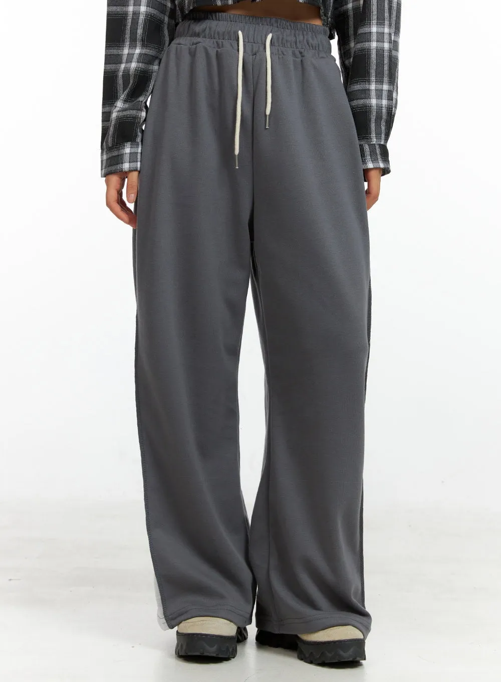 String Color Block Sweatpants OL408