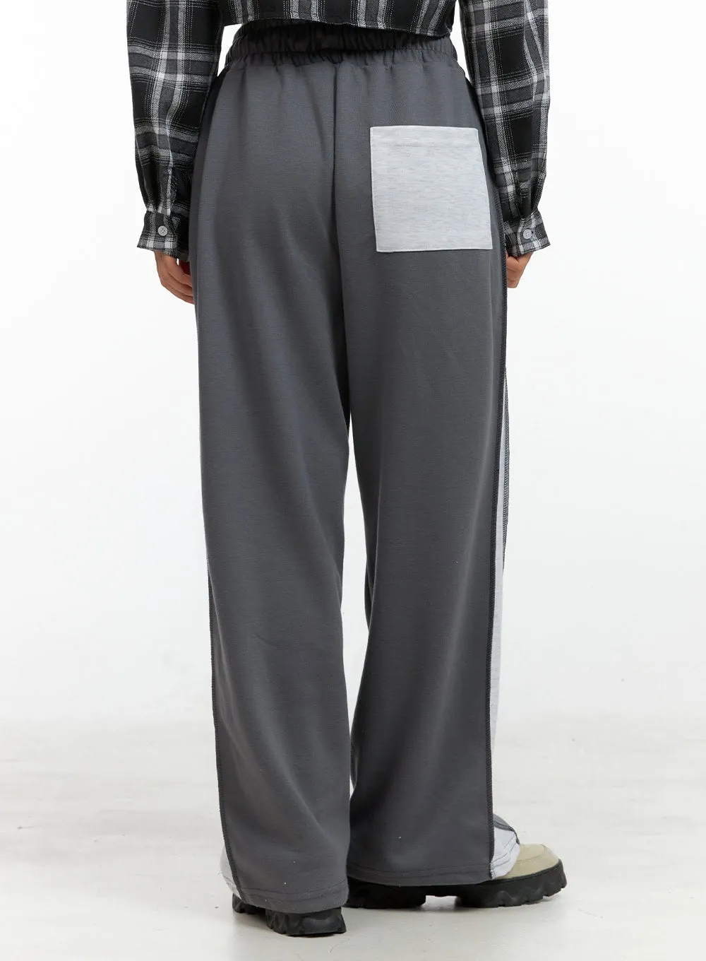 String Color Block Sweatpants OL408