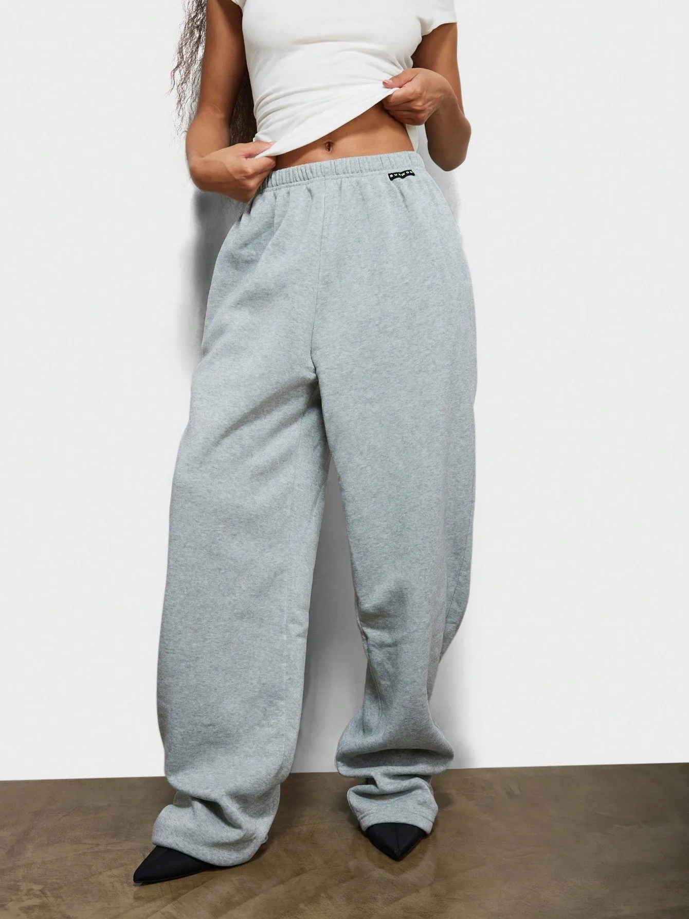 SUMWON WOMEN Pull On Loose Fit Baggy Essential Sweatpants