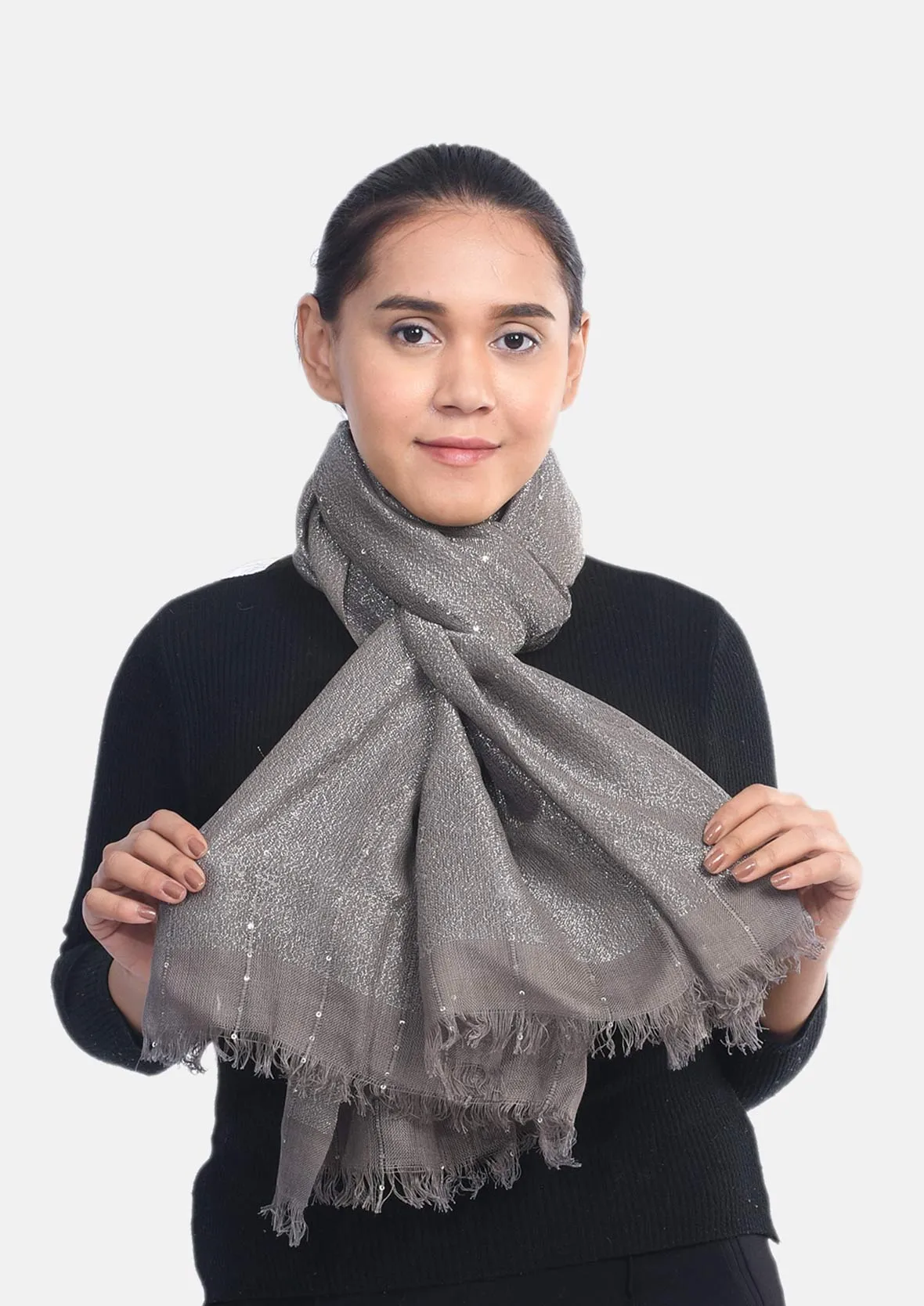 Supersoft Metallic Finish Scarf