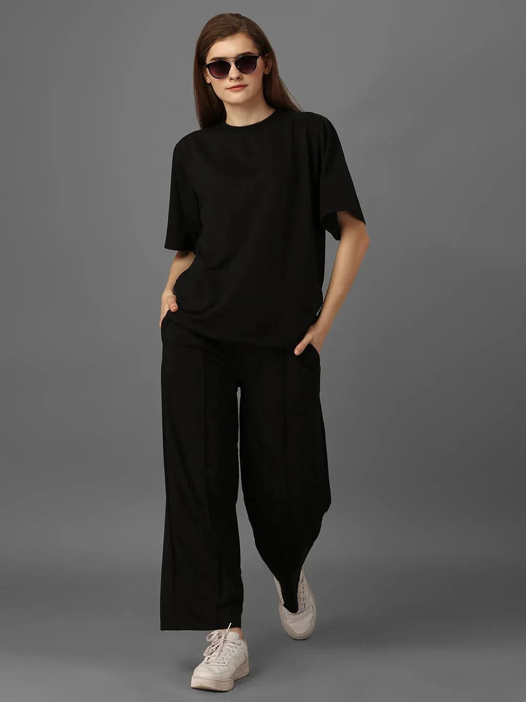 SXV Solid black Pull-On Trousers