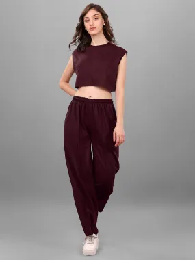 SXV Solid Brown Pull-On Trousers