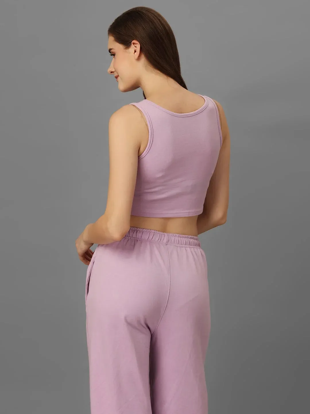 SXV Solid Lavender Pull-On Trousers