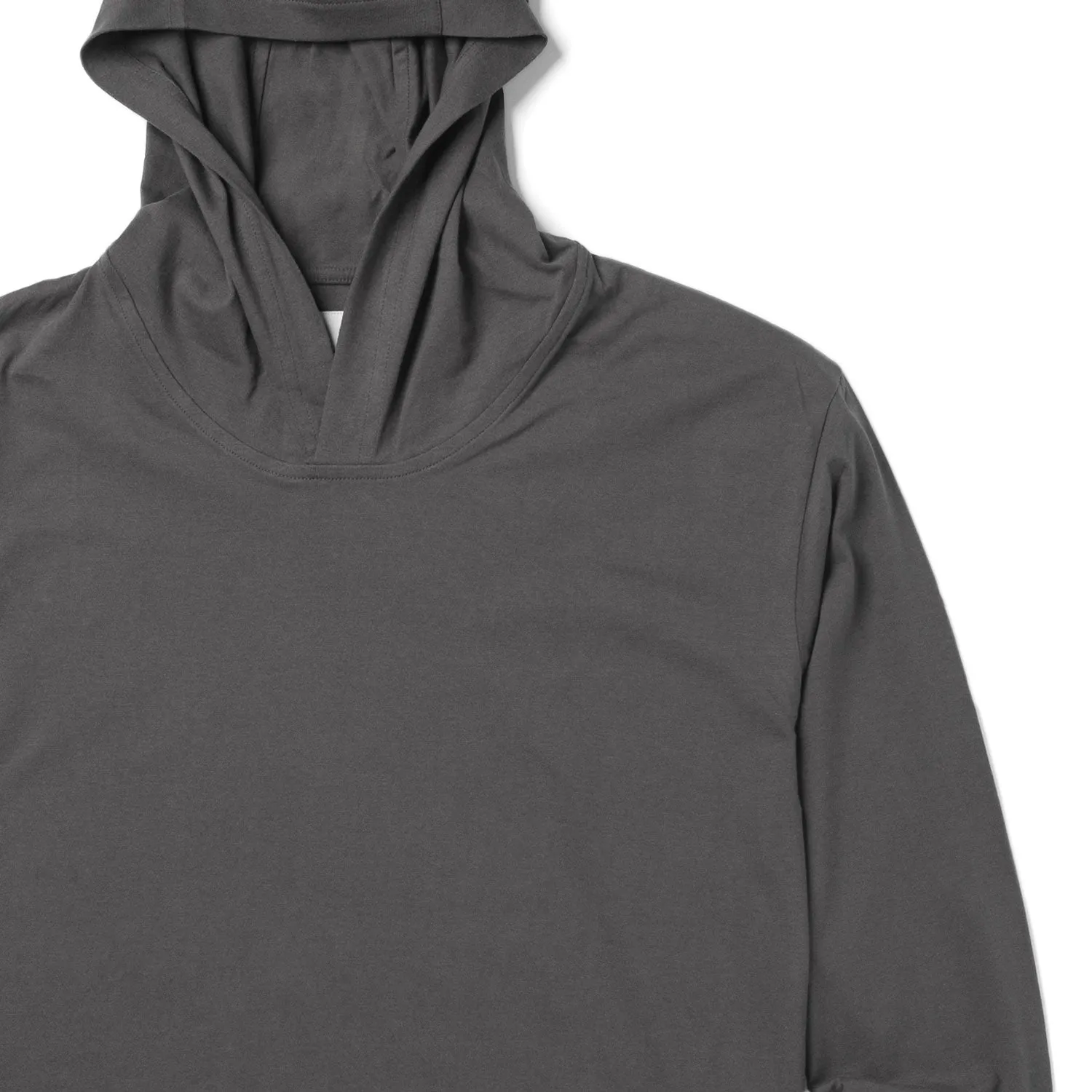 T-Hoodie –  Slate Gray Cotton Jersey