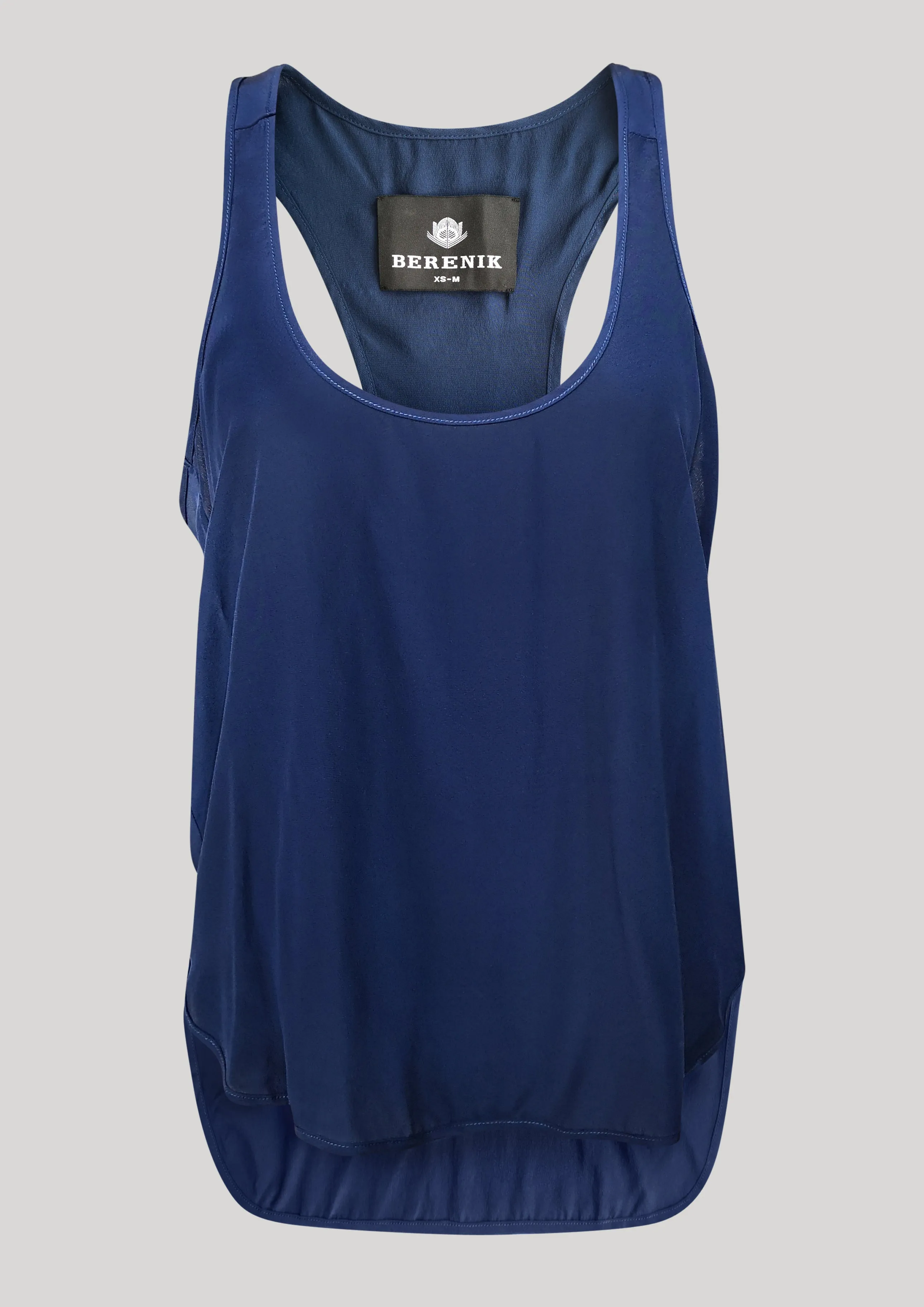 TANK TOP - SILK dark blue