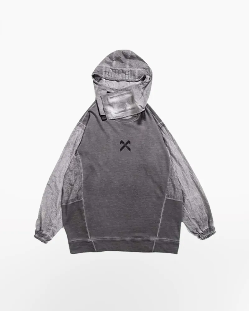 Techwear Hoodie with Removable Hood