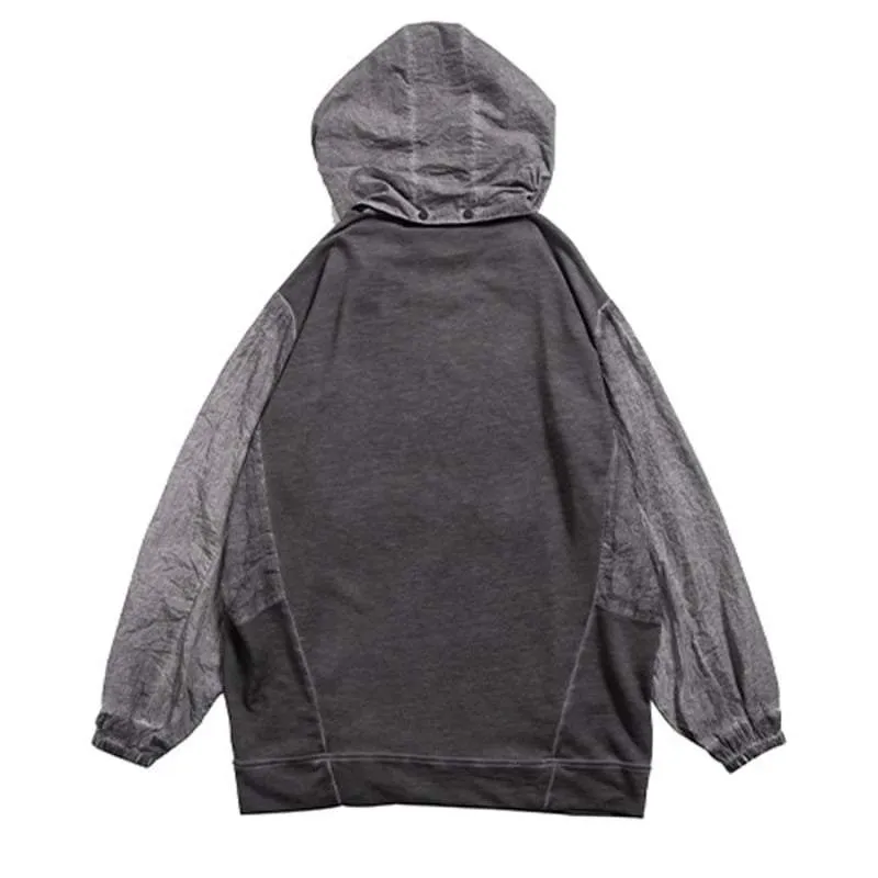 Techwear Hoodie with Removable Hood