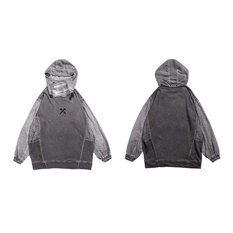 Techwear Hoodie with Removable Hood