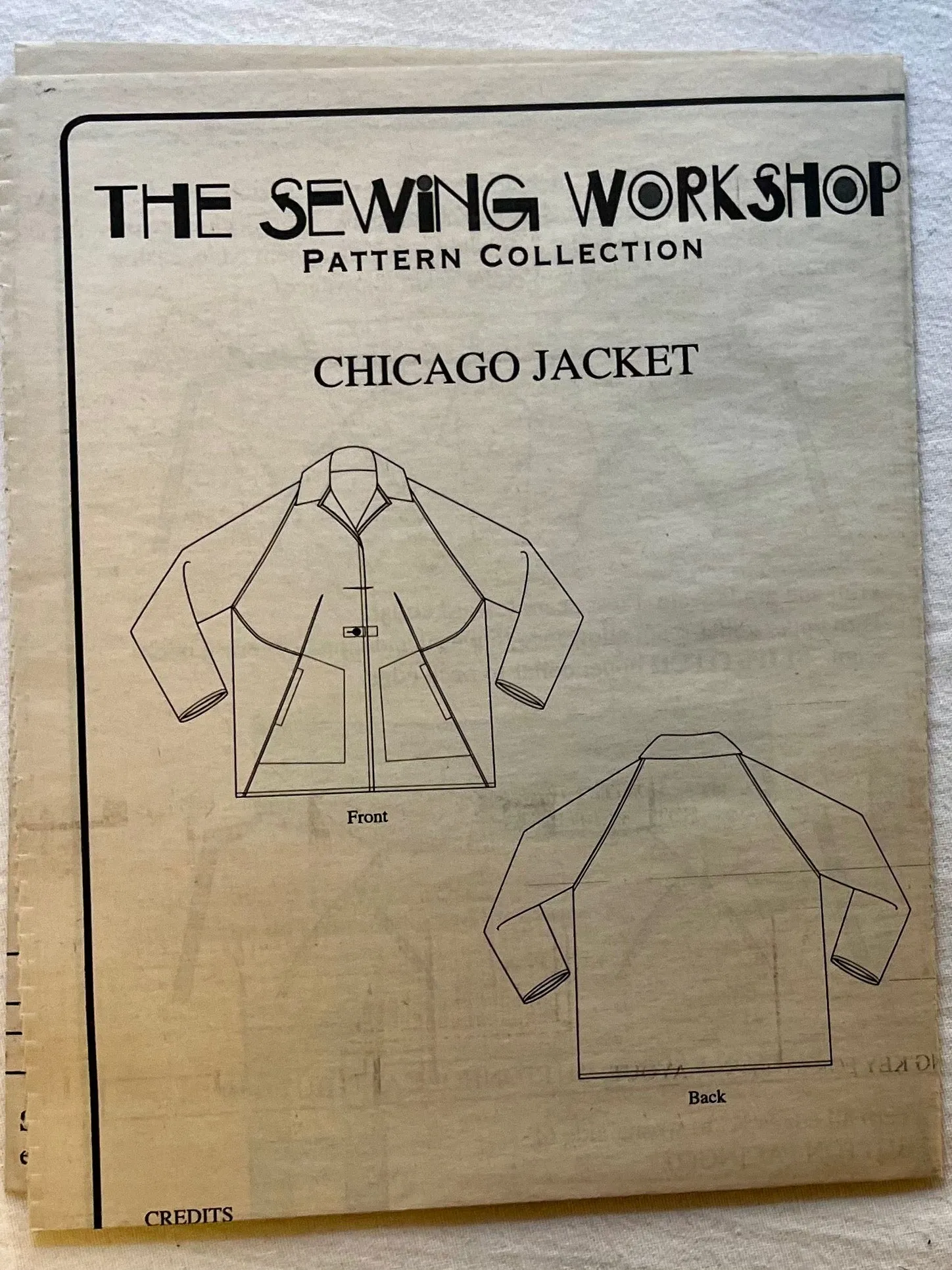 The Sewing Workshop Chicago Jacket UNCUT Coat Sizes XS-XXL