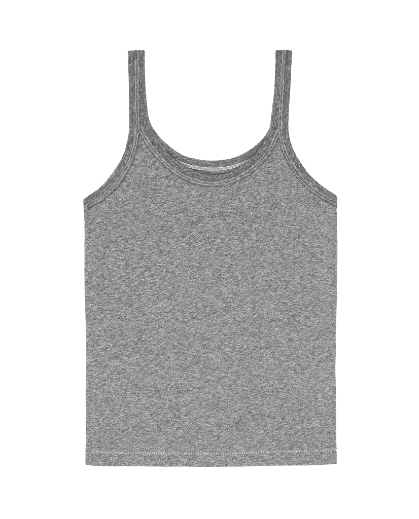 The Slim Tank. Solid -- Heather Grey