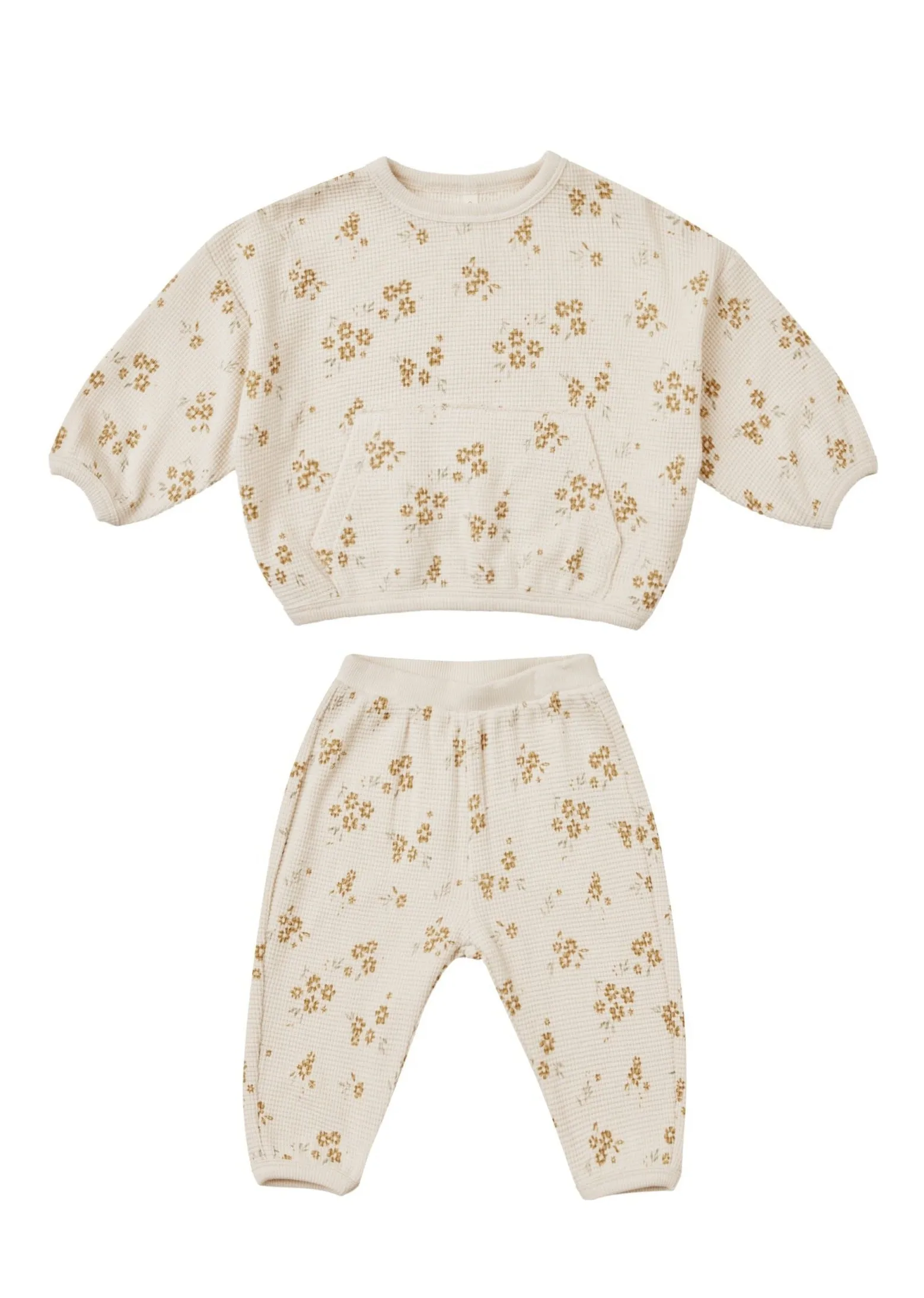 The Waffle Slouch SET by Quincy Mae - Honey Flower - BABY