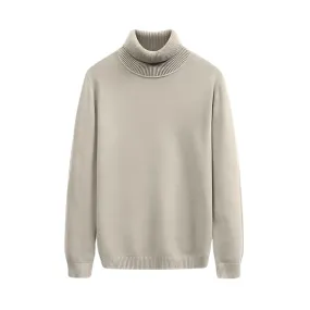 Timeless Solid Turtleneck Sweater for Men