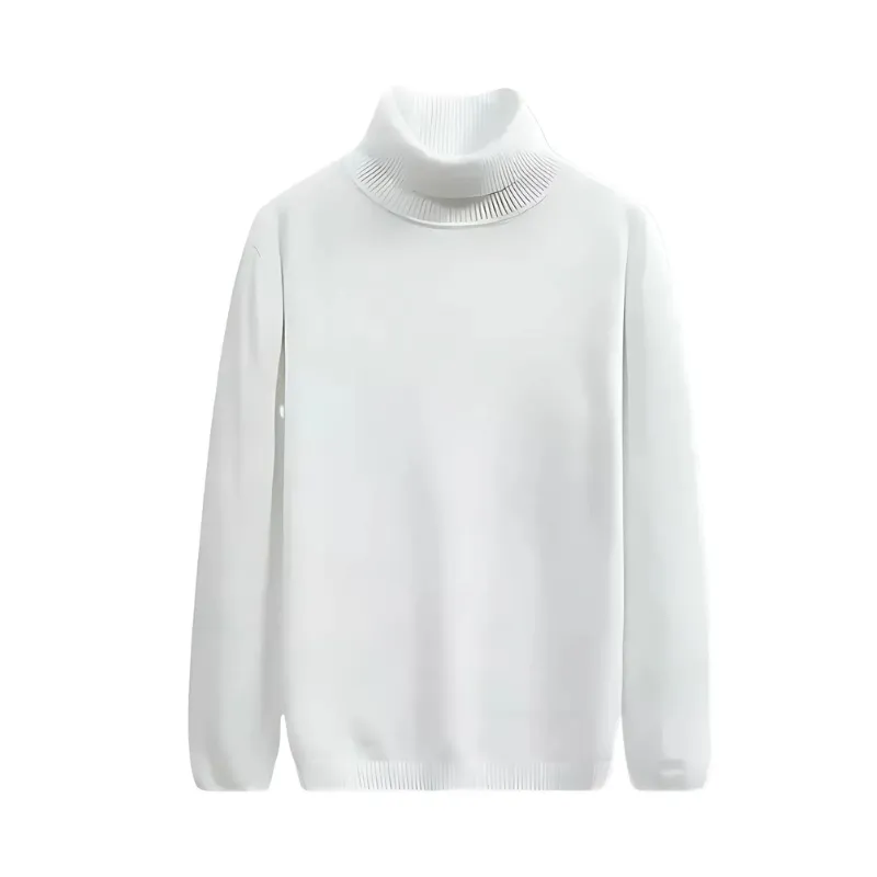 Timeless Solid Turtleneck Sweater for Men