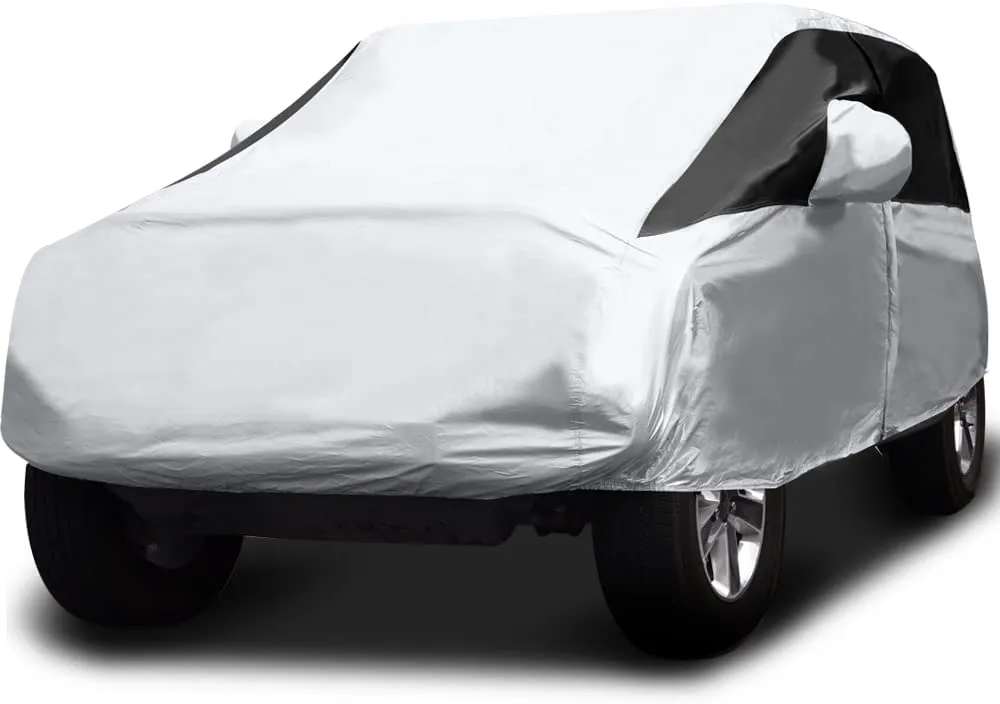 Titan Premium Multi-Layer PEVA Car Cover for Wrangler 4-Door SUVs 164-184 Inches Long