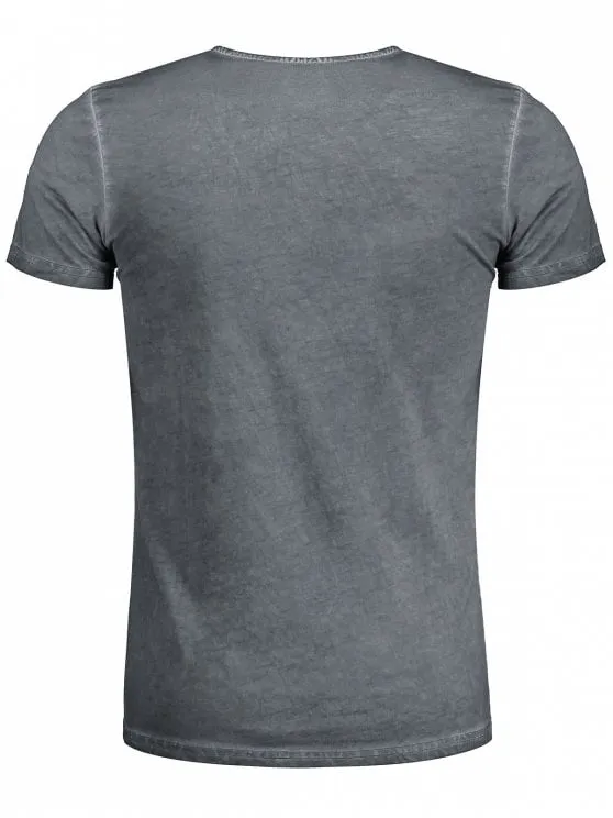 Trendy Fade Mens Henley Tee