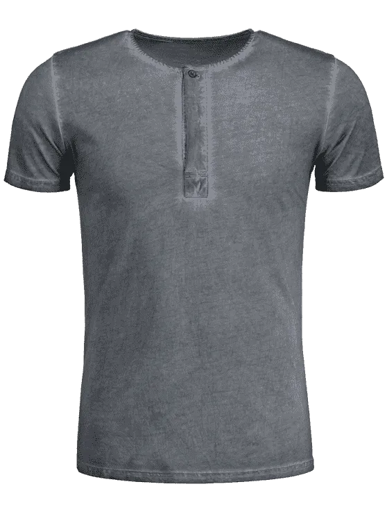 Trendy Fade Mens Henley Tee