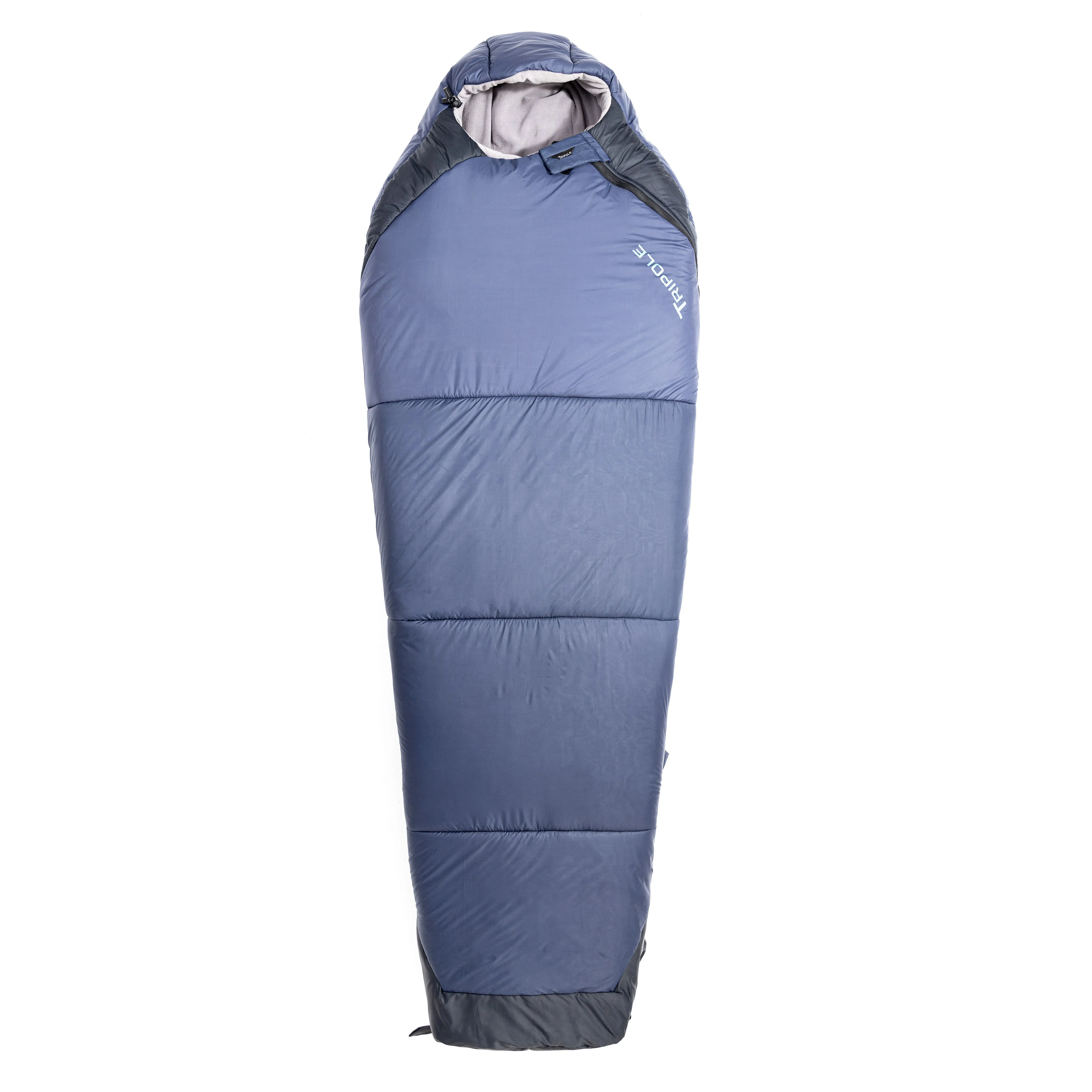 Tripole Zanskar Army Sleeping Bag with Fleece Lining for Cold Weather Trekking and Travelling | Mummy Shape | Water Repellent | 3 Year Warranty ( - 15°C Blue)