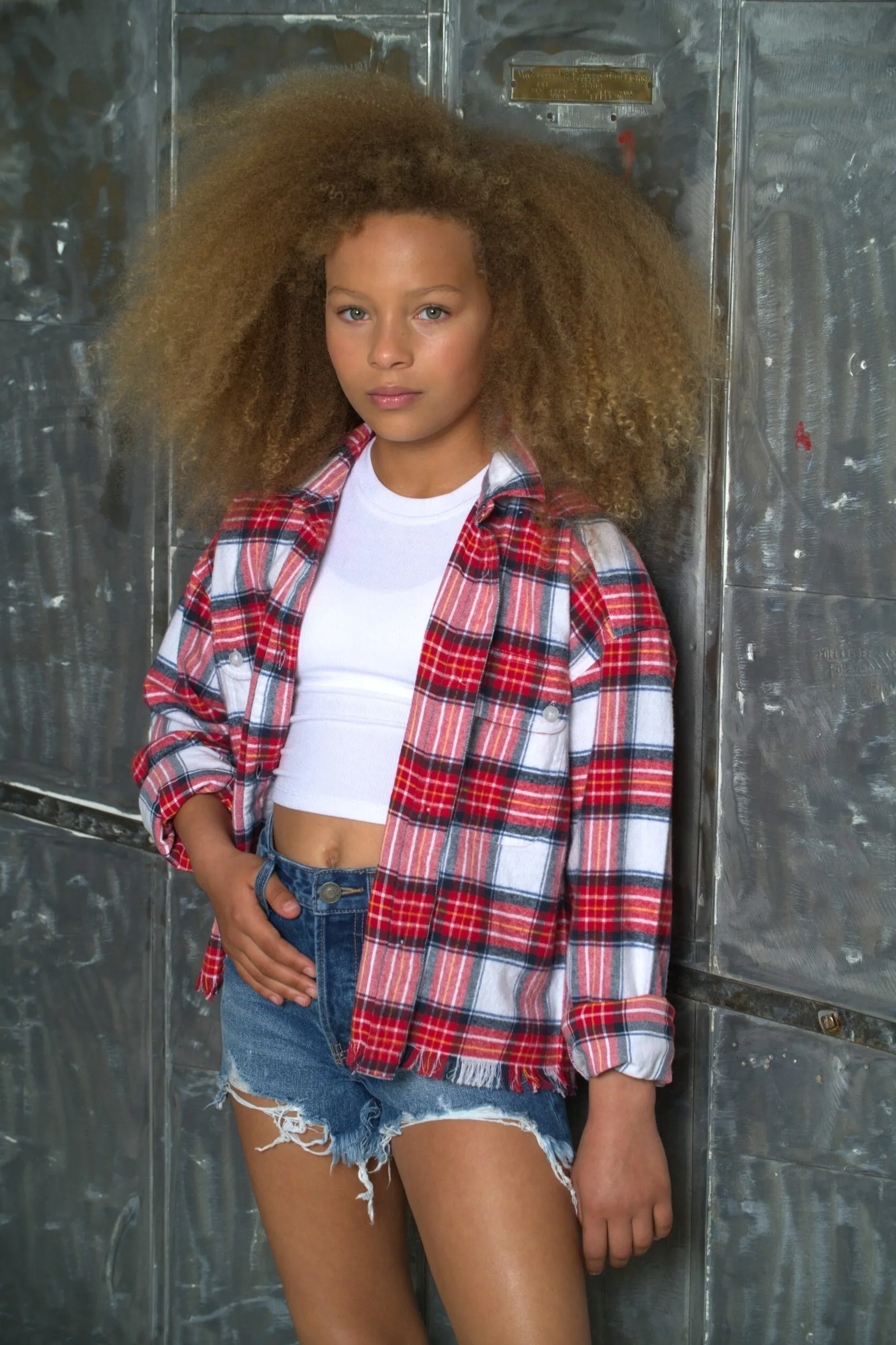 TWEEN BREE FLANNEL TOP - FINAL SALE