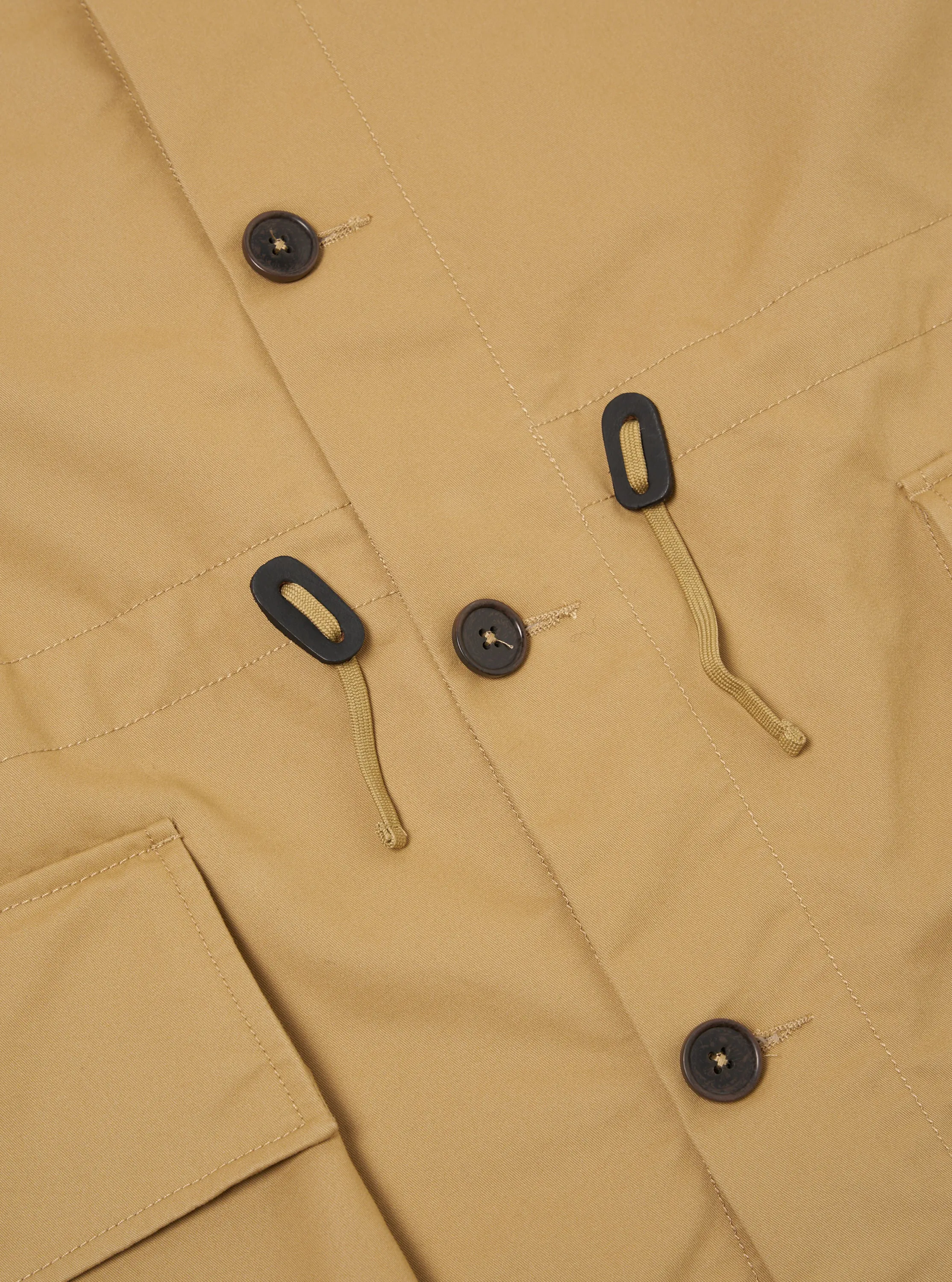 Universal Works Boston Parka in Sand Brushed Polytech